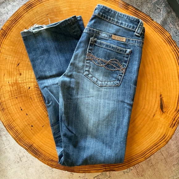 Cowgirl Tuff Women's Boot Cut Jeans - Blue - Picture 1 of 12